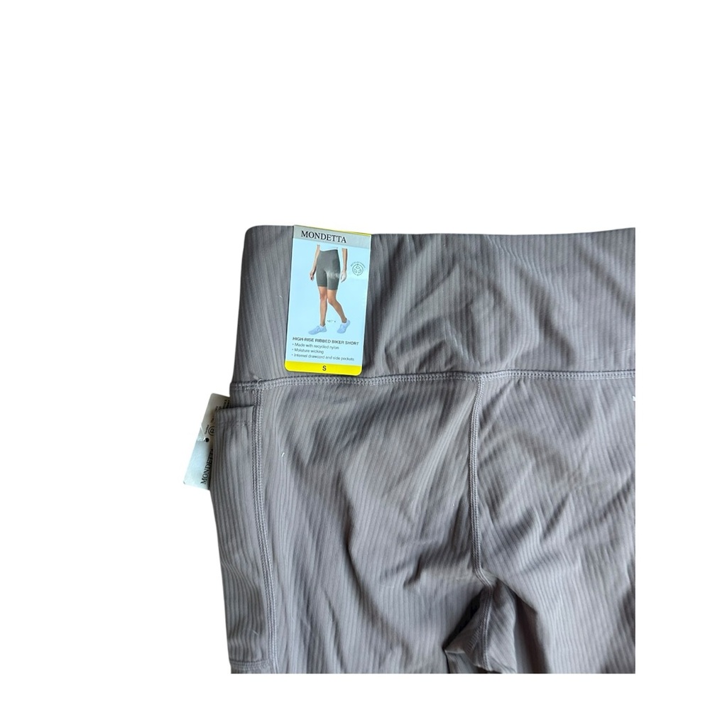 Mondetta Women’s High Waist Ribbed Biker Shorts – Size S - Picture 9 of 9